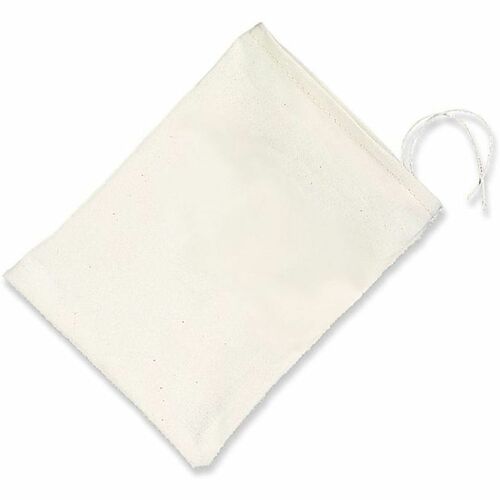SKILCRAFT® Cotton Mailing Bags - 4" Length x 3" Width - Drawstring Closure - Beige - Cotton - Mailing, Hardware, Shipping - 100 / Bundle