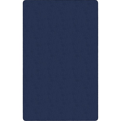 Flagship Carpets Americolors Solid Color Rug - Floor Rug - Traditional - 72" Length x 48" Width - Rectangle - Navy - Nylon, Yarn