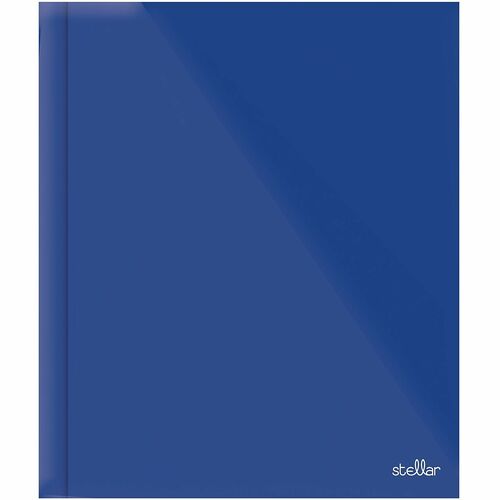 Office Depot® Brand Stellar Laminated 3-Prong Paper Folder, Letter Size, Blue - 8 1/2" x 11" - 100 Sheets Capacity - Paper - Blue - 1 Each