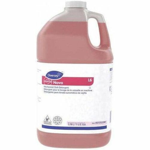Suma Nova L6 - 128 fl oz (4 quart) - 11.5 to 13.9 pH - Characteristic, Ammonia Scent - Kosher - Red Jug - 4 Pack