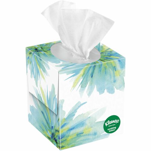 Kleenex soothing lotion Facial Tissue - 3 Ply - WhiteBox - 60/Box - 1 Each