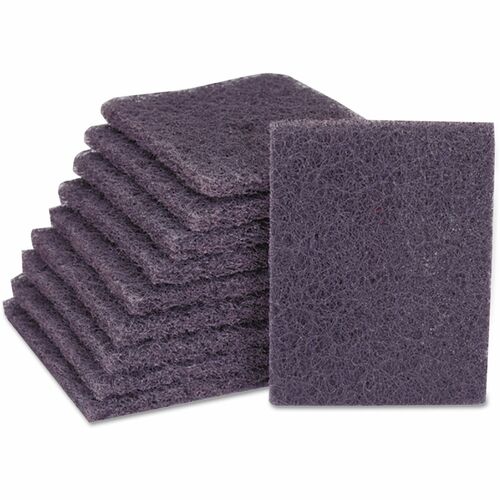 SKILCRAFT® Griddle Polishing Pad - Polishing, Griddle, Cleaning - Nylon - Black - 60 / Carton