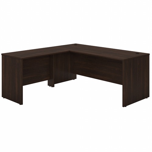 Bush Business Furniture Studio C L Shaped Desk - 71" x 71.1"29.8" - 3 x File Drawer(s) - Finish: Black Walnut, Thermofused Laminate (TFL)