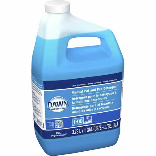 Dawn Manual Pot/Pan Detergent - Concentrate Liquid - 128 fl oz (4 quart) - Original Scent - 4.0 / Carton - Blue