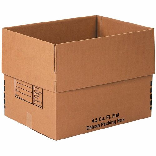 Office Depot® Brand Deluxe Moving Boxes, 24" x 18" x 18" , Kraft, Pack Of 10 - External Dimensions: 24" Length x 18" Width x 18" Height - Flap Closure - Standard Duty - Paper, Cardboard - Kraft - For Moving - Recycled - 10 / Pack