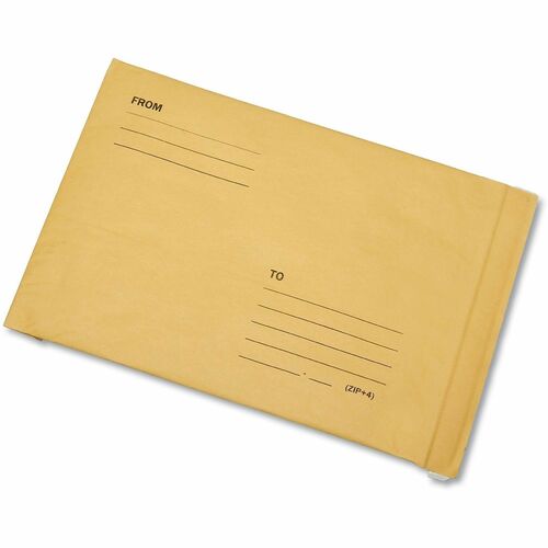 SKILCRAFT® Sealed Air Jiffy Padded Mailer - Bubble - #6 - 12 1/2" Width x 19" Length - Self Adhesive - Brown - Kraft - 50 / Box