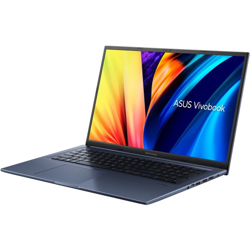 Asus Vivobook 17X K1703 K1703ZA-OS54 17.3" Notebook - Full HD - Intel Core i5 12th Gen i5-12500H - 12 GB - 256 GB SSD - Quiet Blue - Intel Chip - 1920 x 1080 - Windows 11 Home - Intel - Tru2Life, In-plane Switching (IPS) Technology, NanoEdge - Front Camer