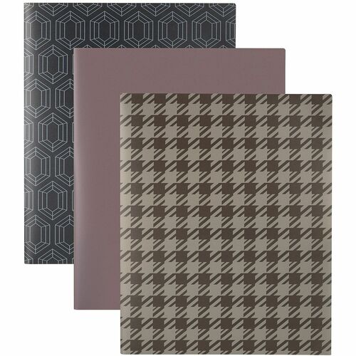 Office Depot® Brand 2-Pocket Portfolio, Letter Size, 8-1/2" x 11" , Assorted Colors - 8 1/2" x 11" - 100 Sheets Capacity - 2 Pocket(s) - Polypropylene - 1 Each
