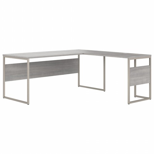 Bush Business Furniture Hybrid Platinum Gray Desking - 71.3" x 71"29.9" - Finish: Platinum Gray