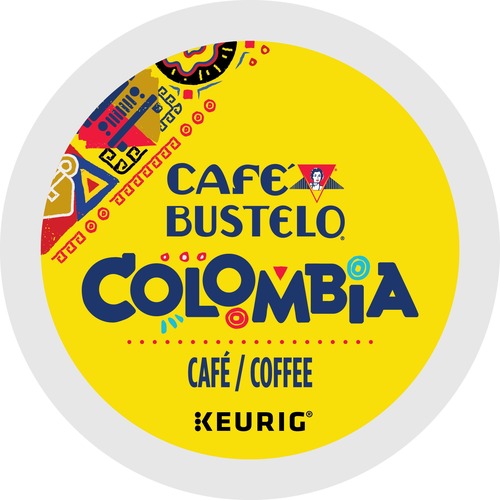 Café Bustelo® K-Cup Colombia Coffee - Compatible with Keurig Brewer - Medium - 24 / Box