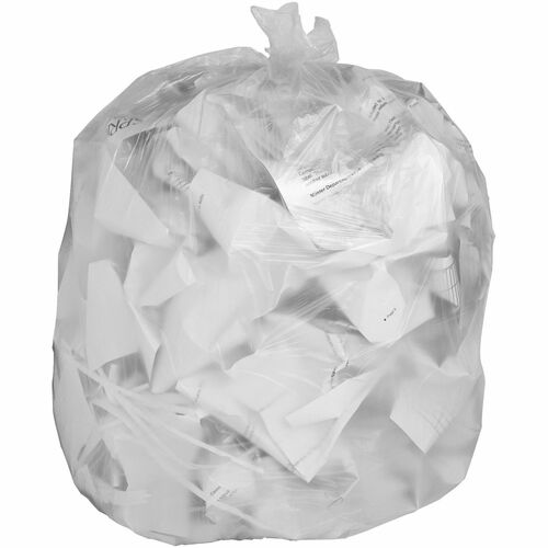 Inteplast 2800 Trash Bag - 26" (660.40 mm) Width x 36" (914.40 mm) Length - High Density - Frosted - Resin - 500/Box - Industrial