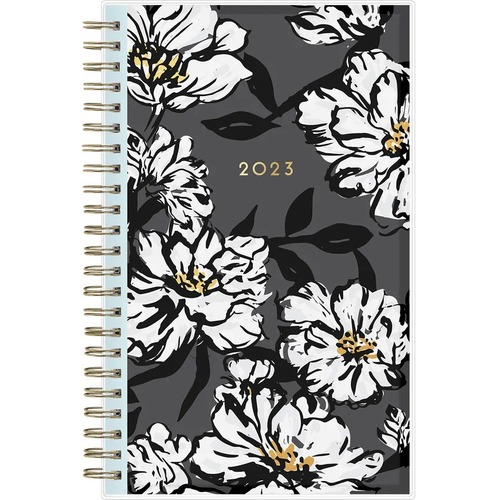 Blue Sky™ Weekly/Monthly Planning Calendar, 5” x 8”, Baccara Dark, January To December 2023, 110212 - Professional - Weekly, Monthly - 12 Month - January 2023 - December 2023 - 1 Week, 1 Month Double Page Layout - 5" x 8" White Sheet - T