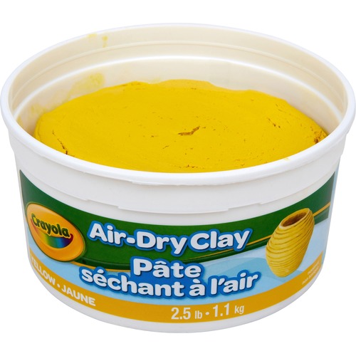 Crayola Air-Dry Clay - Art, Classroom, Art Room - 1 Each - Yellow