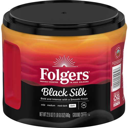 Folgers® Ground Black Silk Coffee - Dark - 22.6 oz - 1 Each