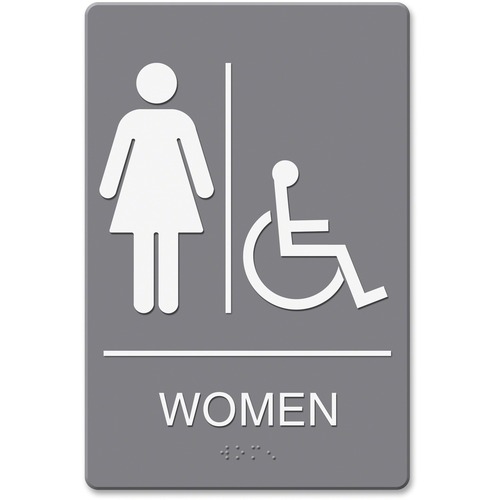 Picture of Headline Signs ADA WOMEN Wheelchair Restroom Sign