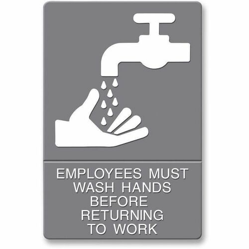 Picture of Headline Signs Employees Wash Hands Sign