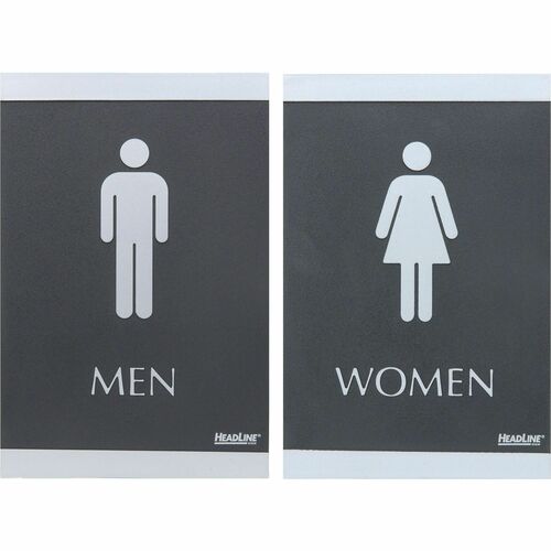 Picture of Headline Signs ADA MEN/WOMEN Restroom Sign