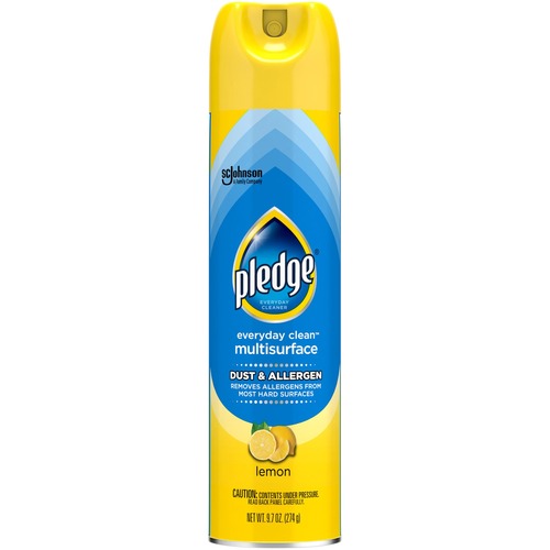 Pledge Everyday Clean Dust & Allergen Multisurface Cleaner - Spray - 9.7 fl oz (0.3 quart) - Lemon Scent - 1 Each - Blue