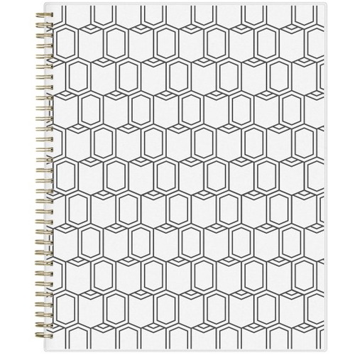 Blue Sky™ Weekly/Monthly Appointment Book, 8-1/2” x 11”, Sheridan, January to December 2023, 137277 - Monthly, Weekly - 12 Month - January 2023 - December 2023 - Quarter-hourly - 1 Month Double Page Layout - 8 1/2" x 11" White Sheet - Tw