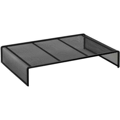 Office Depot® Brand Mesh Monitor Stand, Black - Desktop - Metal - Black - For Monitor