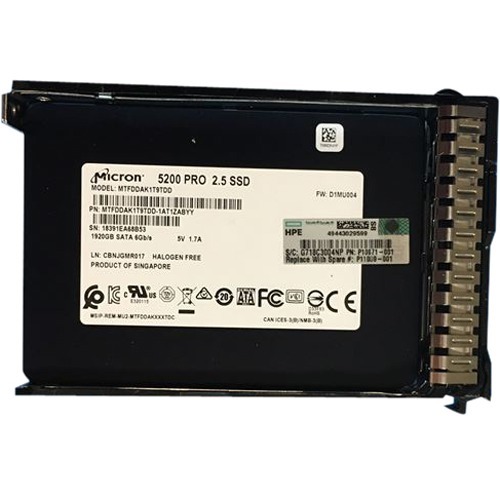 HPE 1.92 TB Solid State Drive - 2.5" Internal - SATA - Mixed Use