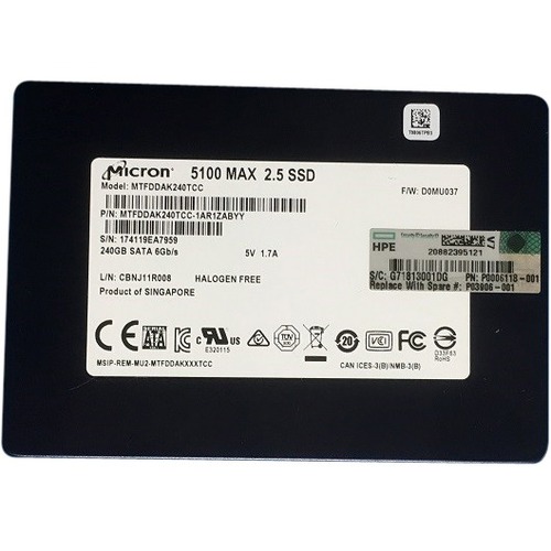 HPE 240 GB Solid State Drive - 2.5" Internal - SATA