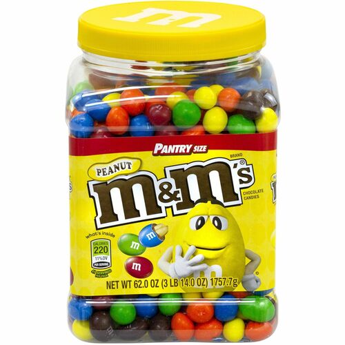 M&M's Peanut Chocolate Candies - Milk Chocolate Peanut - 3.87 lb - 1 / Carton