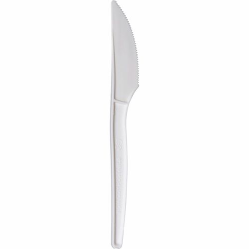WNA 7" Plant Starch Knives - 50 / Pack - 20/Pack - Knife - Breakroom - Beige