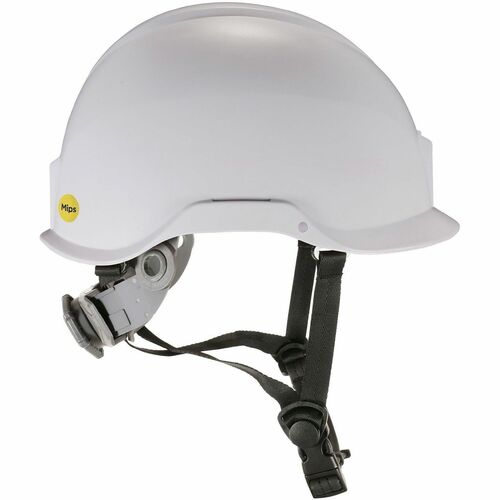 Ergodyne Skullerz 8974-MIPS Type 1 Safety Helmet - Recommended for: Construction, Utility, Oil & Gas, Forestry, Mining, General Purpose - Impact, Head, Overhead Falling Objects Protection - White - Chin Strap, Comfortable, Sweatband, Breathable, Machine W