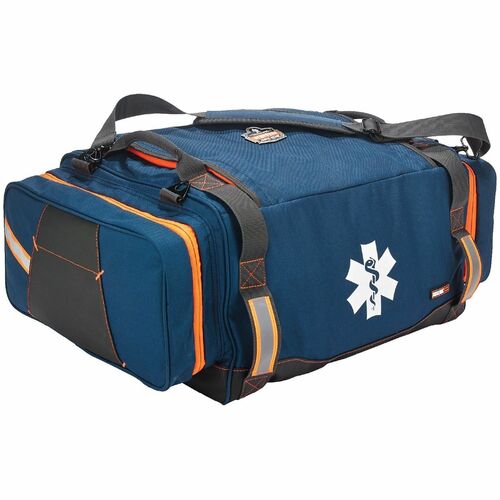 Ergodyne Arsenal Carrying Case (Duffel) First Aid - Blue - Water Resistant Bottom, Water Resistant Exterior, Tear Resistant, Abrasion Resistant, Puncture Resistant - 600D Polyester Body - 600D Polyester Exterior Material - Handle, Shoulder Strap, D-ring, 