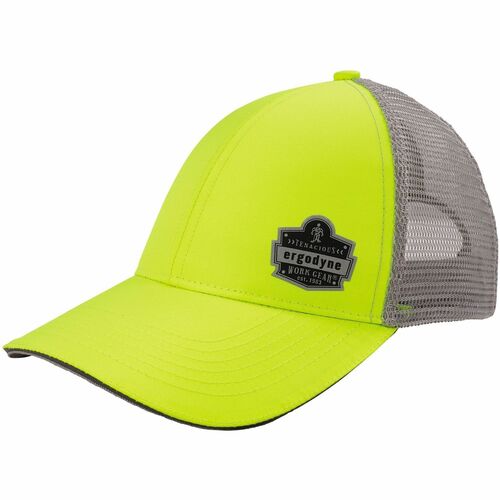 GloWear 8933 Hi-Vis Snapback Hats - Fabric, Polyester, Cotton - Lime