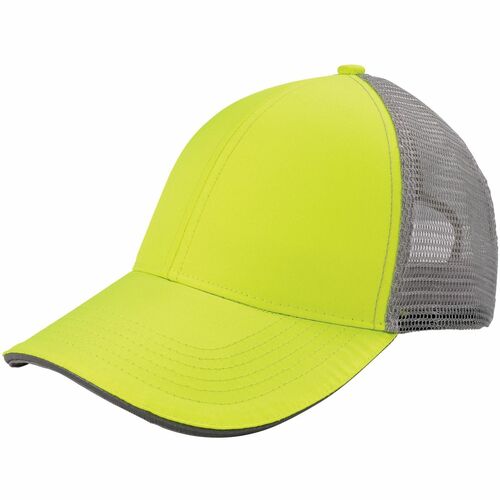 GloWear 8933 Hi-Vis Snapback Hats - Fabric, Polyester, Cotton - Lime