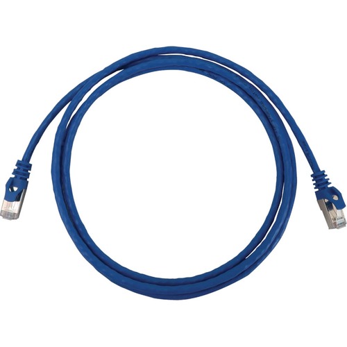 Tripp Lite Cat6a 10G Snagless Shielded Slim STP Ethernet Cable (RJ45 M/M), PoE, Blue, 5 ft. (1.5 m) - 5 ft Category 6a Network Cable for Network Device, Server, Switch, Router, Hub, Printer, Computer, Photocopier, Modem, PoE Device, Patch Panel, ... - Fir