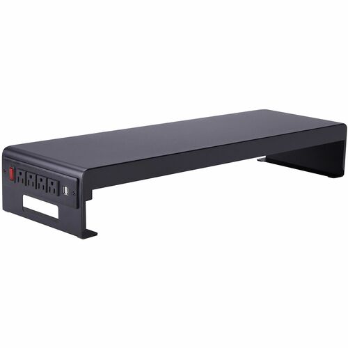 Rocelco Dual Monitor Stand AC-USB - 4.8" Height x 30" Width x 9" Depth