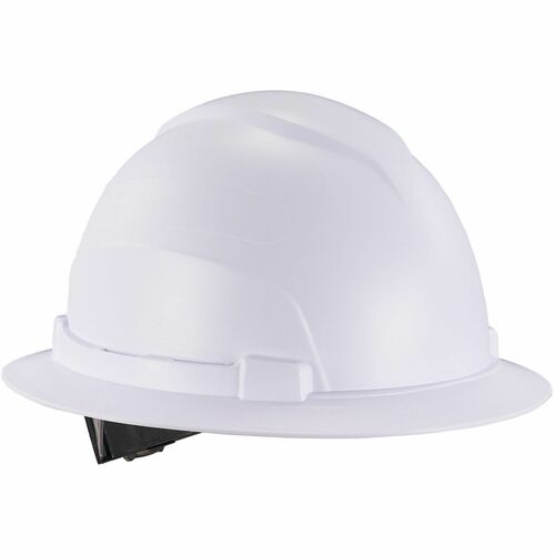 Ergodyne Skullerz 8969 Class E Hard Hat - Recommended for: Construction, Utility, Oil & Gas, Forestry, Mining, General Purpose - Sun, Rain, Debris, Impact, Head Protection - High-density Polyethylene (HDPE), Plastic - White - Lightweight, Adjustable Ratch