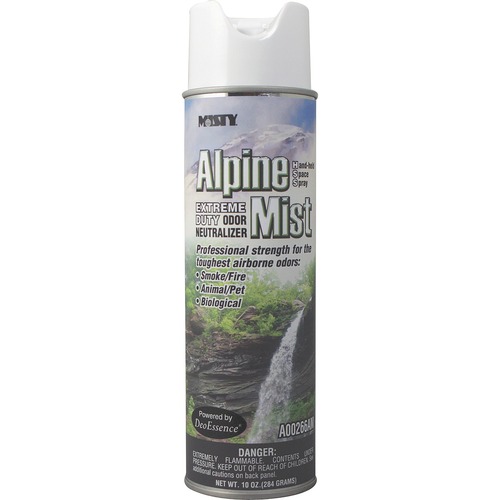 MISTY Alpine Mist Extreme Odor Neutralizer - Spray - 10 fl oz (0.3 quart) - Ozone-safe - 12 / Carton