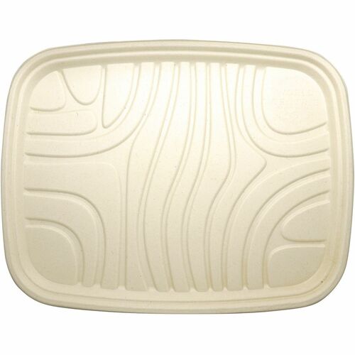 World Centric Compostable Fiber Trays - Food, Commercial, Serving - Natural - Fiber Body - 2 / Carton