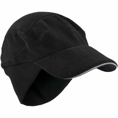 N-Ferno 6807 Winter Baseball Cap with Ear Flaps - Fleece, Elastic - Black