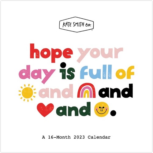 Office Depot® Brand Monthly Wall Calendar, 12" x 12", Kate Smith Co., January To December 2023, ODD37428 - Medium Size - Personal/Home Office - Monthly - 16 Month - September 2022 - December 2023 - 1 Month Double Page Layout - 12" x 12" Whit