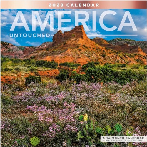 Office Depot® Brand Monthly Wall Calendar, 12" x 12" , America Untouched, January To December 2023, ODE32810 - Medium Size - Monthly - 12 Month - January 2023 - December 2023 - 1 Month Double Page Layout - 12" x 12" White Sheet - Saddle Stitch - White