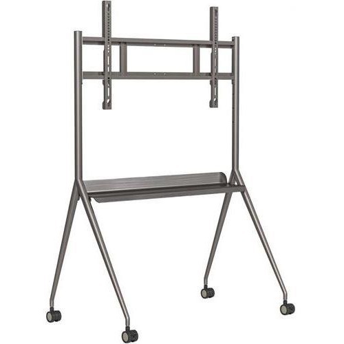 Hikvision DS-D5ABKY2-S Display Stamd - Up to 75" Screen Support - 85 kg Load Capacity - Cold Rolled Steel, Sheet Metal - Silver Gray