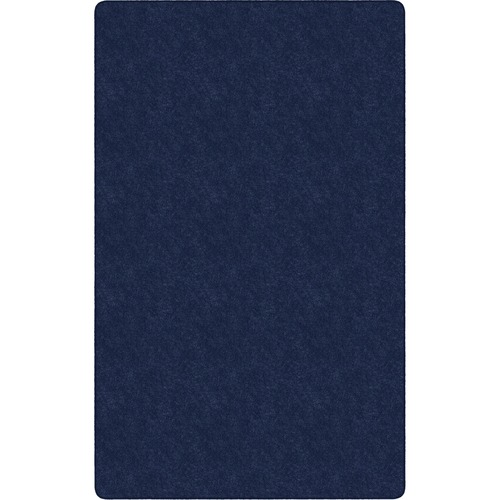 Flagship Carpets Amerisoft Solid Color Rug - 18 ft Length x 12 ft Width - Rectangle - Navy Blue - Nylon, Polyester