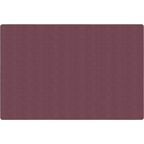 Flagship Carpets Amerisoft Solid Color Rug - 18 ft Length x 12 ft Width - Rectangle - Plum - Nylon, Polyester