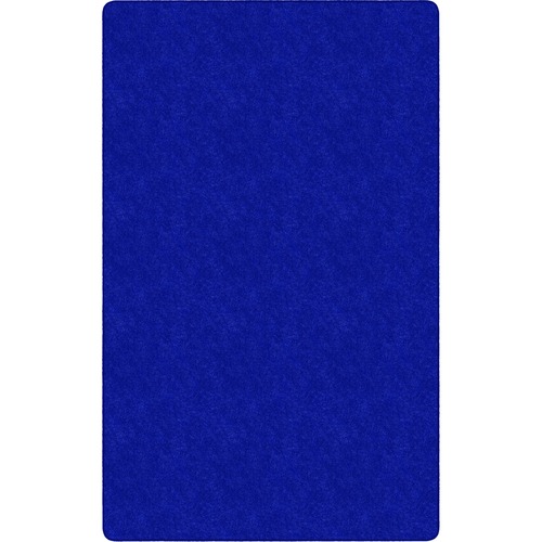 Flagship Carpets Amerisoft Solid Color Rug - 18 ft Length x 12 ft Width - Rectangle - Royal Blue - Nylon, Polyester