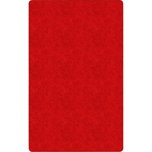 Flagship Carpets Amerisoft Solid Color Rug - 15 ft Length x 12 ft Width - Rectangle - Classic Red - Nylon, Polyester