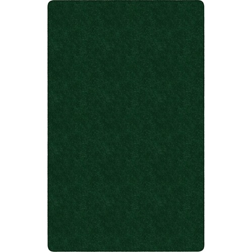 Flagship Carpets Amerisoft Solid Color Rug - 18 ft Length x 12 ft Width - Rectangle - Emerald Green - Nylon, Polyester