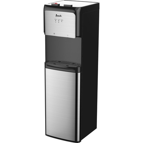 Avanti Bottom Loading Water Dispenser - 5 gal - 41.3" x 12.3" x 14" - Black