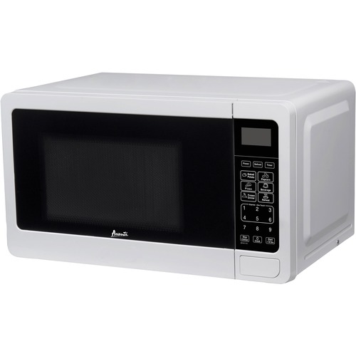 Avanti Countertop Microwave Oven - 0.7 ft³ Capacity - Microwave - 9 Power Levels - 9.80" Turntable - Countertop - White