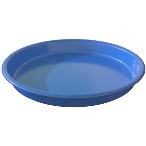 Deflecto Kids Antimicrobial Round Craft Tray - Accessories, Art, Craft - 1.61"Height x 13.07"Width x 13.07"Depth - 1 Each - Blue - Polypropylene