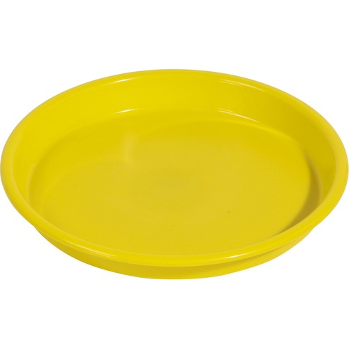 Deflecto Kids Antimicrobial Round Craft Tray - Accessories, Art, Craft - 1.61"Height x 13.07"Width x 13.07"Depth - 1 Each - Yellow - Polypropylene